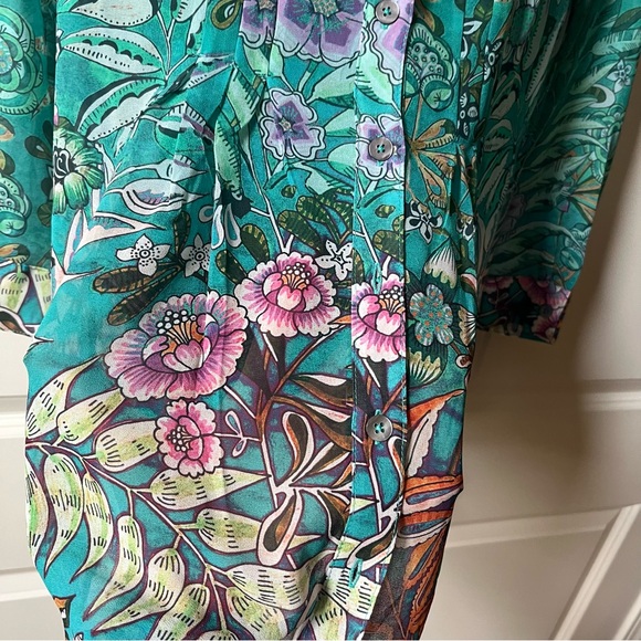 NWT SOFT SURROUNDINGS Luau Garden Tunic Shirt with matching camisole size XS - Picture 7 of 12